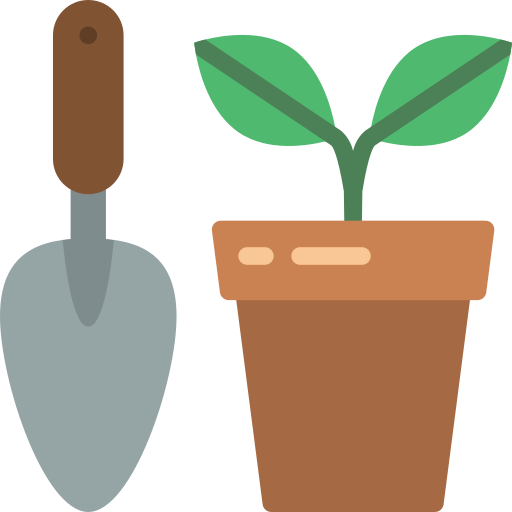 Gardon and tools icon